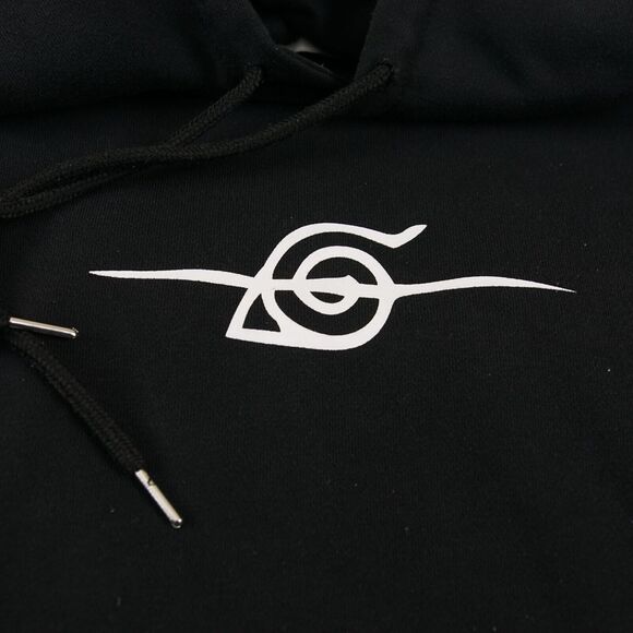 Gjio Bain Itachi Naruto Black Terry Oversized Hoodie Mens Sweatshirt Sz L - Picture 4 of 8